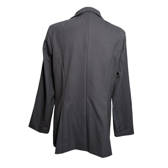 Misook Structured Blazer Women Small Black Collared Office Capsule Classic Clean - Picture 6 of 11